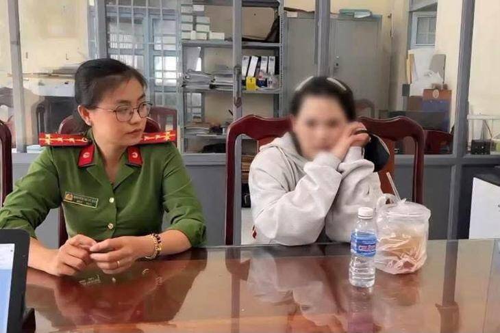 V.T.M.T ra đầu thú. Ảnh: Cục An ninh mạng