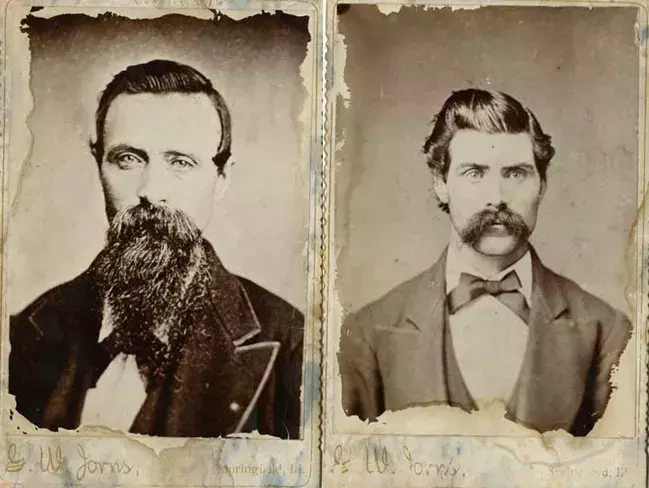 Jack Hughes (bên trái) và Terrence Mullen. Ảnh: Abraham Lincoln Presidential Library and Museum