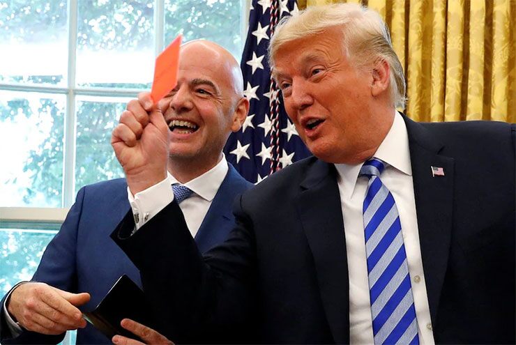 Chủ tịch FIFA bị hàng loạt liên đoàn quay lưng, phải cầu cứu Tổng thống Trump