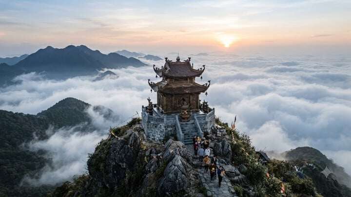 Tên gọi khác của núi Yên Tử giống như những mảnh ghép lịch sử và huyền thoại trên non thiêng. (Ảnh: IG)