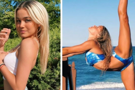Hot girl mặc bikini nhào lộn đỉnh cao trên bãi biển, có 5 triệu người theo dõi trên MXH