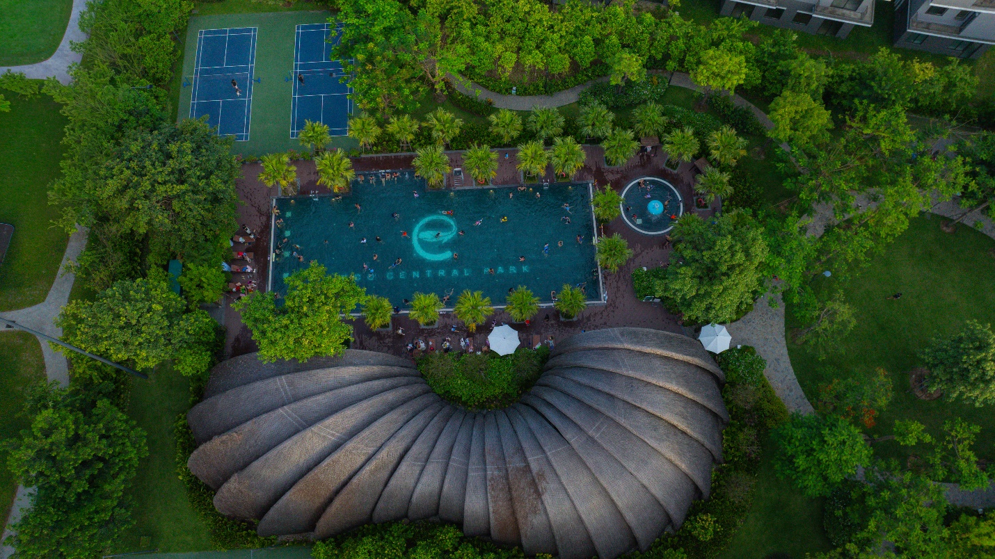Cuộc sống sôi động tại đô thị Eco Central Park. Ảnh: Phong Anh
