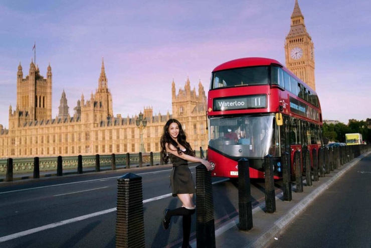 Hiền Thục dạo chơi bờ sông Thames, check in tháp Big Ben - 3