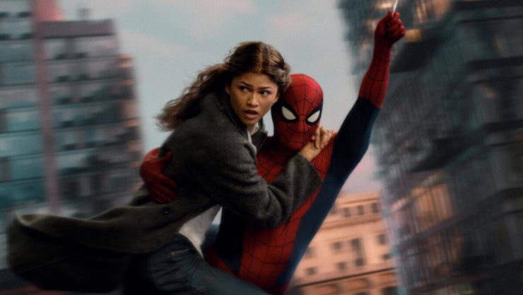 Cảnh phim "Spider-Man: Brand New Day", với Tom Holland đóng người Nhện, Zendaya vào vai MJ. Ảnh: Sony Pictures