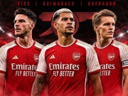 Arsenal đón Guimaraes 75 triệu bảng: Công thủ toàn diện, đối tác lý tưởng cho Rice