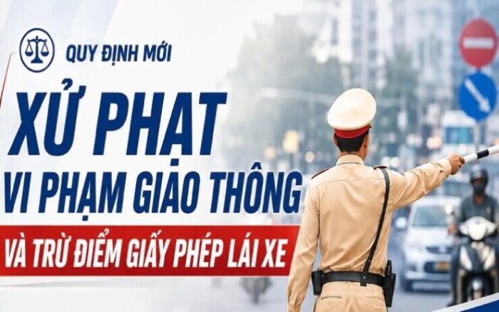 Quy định mới về xử phạt giao thông và trừ điểm giấy phép lái xe