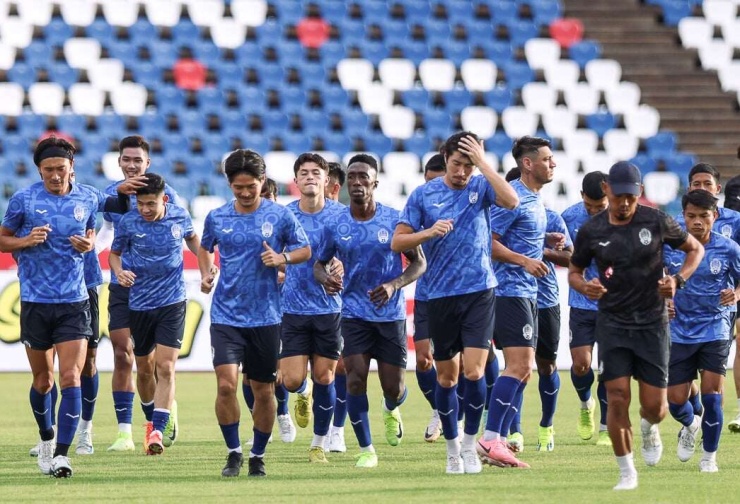 ĐT Campuchia mất 3 ngôi sao quan trọng trước chuyến làm khách tới sân Mỹ Đình gặp ĐT Việt Nam. Ảnh: VFF.