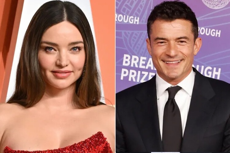 Miranda Kerr và Orlando Bloom. Ảnh: FilmMagic