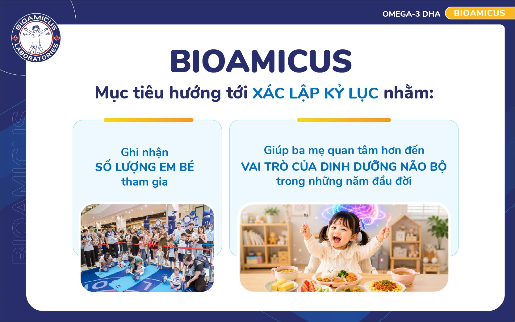 BioAmicus xác lập kỷ lục để giúp ba mẹ quan tâm hơn đến dinh dưỡng não bộ cho trẻ