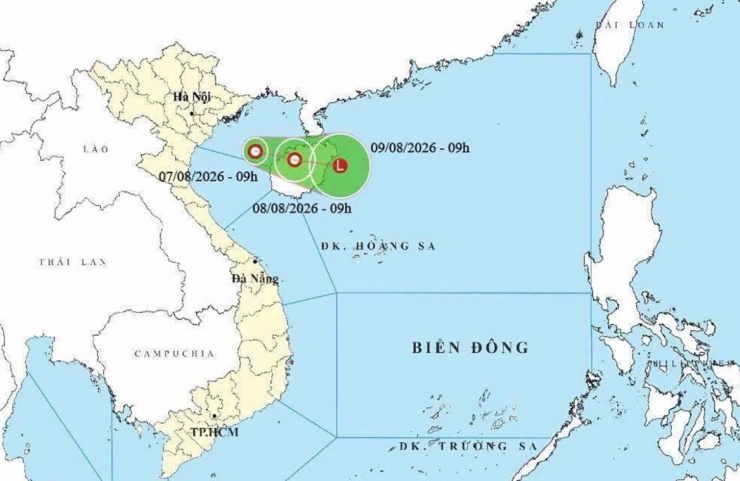 Áp thấp nhiệt đới xuất hiện trên Vịnh Bắc Bộ