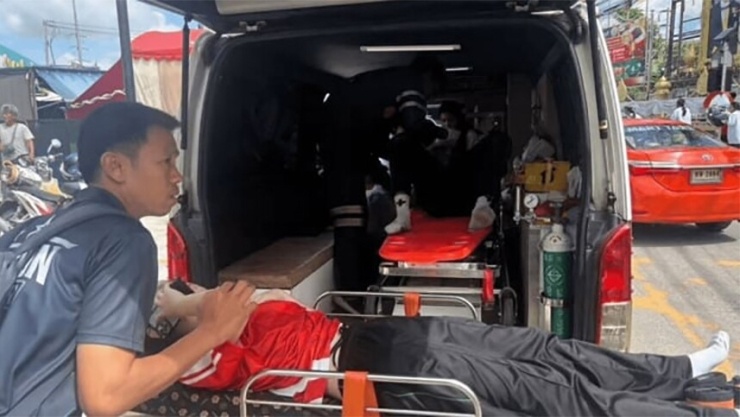 Hiện trường vụ xả súng ở Thái Lan. Ảnh:&nbsp;Boon Wipa Fire and Rescue Volunteer