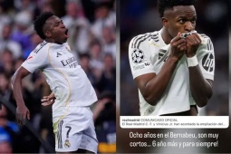 Vinicius tuyên bố hùng hồn sau khi gia hạn với Real Madrid, khiến fan sướng rơn