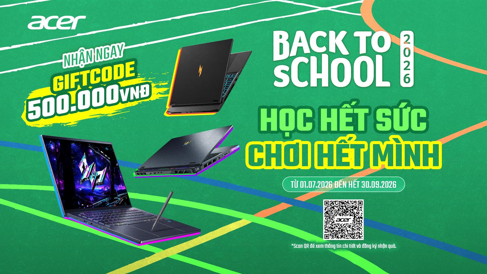 Chương trình Acer Back to School 2026