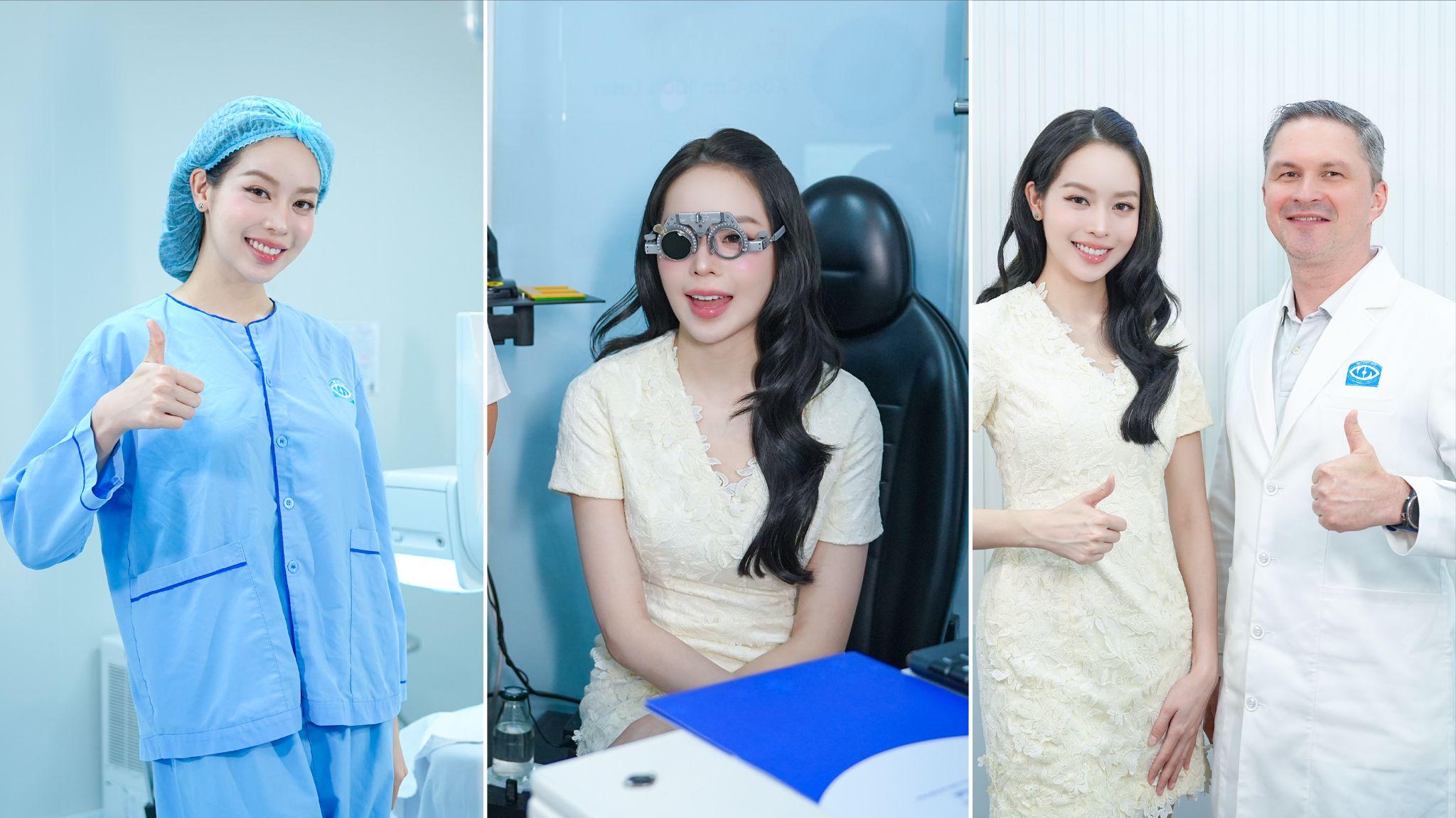 Sau nhiều năm mổ cận, Hoa hậu Thanh Thủy và Quỳnh Anh Shyn vẫn duy trì thị lực 10/10 - 1