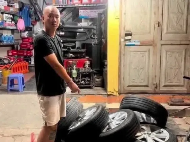 TP NOW: Bắt đối tượng trộm bánh xe ô tô trong khu đô thị ở Hà Nội