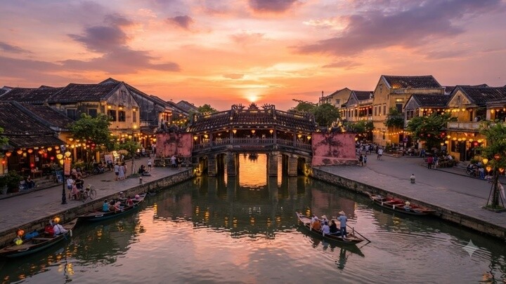 Chùa Cầu còn có tên gọi cầu Nhật Bản hay Lai Viễn Kiều. (Ảnh minh họa: AI)