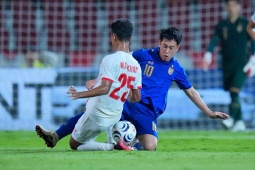 Trực tiếp bóng đá Thái Lan - Myanmar: "Voi chiến" mở tỷ số (AFF Cup)