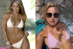 Nữ MC thể thao gặp cảnh "đỏ mặt" khi mặc bikini tung tăng trên bãi biển