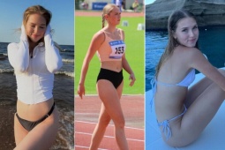Nàng thơ điền kinh "đốt mắt" khán giả với loạt bikini khoe đường cong nóng bỏng