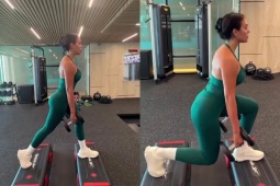 Hôn thê của Ronaldo miệt mài tập gym, quyết tâm siết cân trước ngày cưới