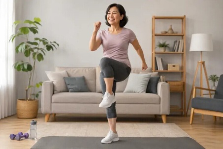 4 bài tập tại nhà tốt cho tim mà không cần chạy bộ cho người trên 50 tuổi