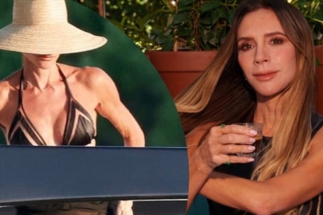 Victoria Beckham khoe cơ bắp cuồn cuộn khi diện bikini
