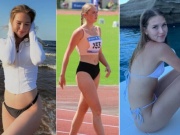 Nàng thơ điền kinh "đốt mắt" khán giả với loạt bikini khoe đường cong nóng bỏng