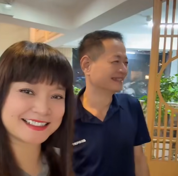 Xuân Tùng và Lệ Hằng. Ảnh: Chụp màn hình