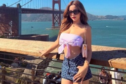 Huyền Baby 'ngày nào cũng mặc sexy' ở Mỹ