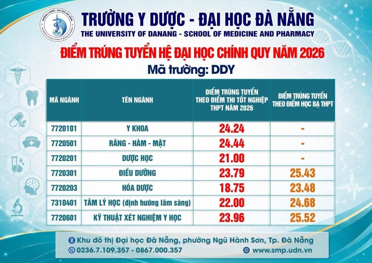 Điểm chuẩn 9 trường, viện thuộc Đại học Đà Nẵng: Nhiều ngành trên 26 điểm - 8