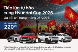 Mua xe Hyundai trong tháng 8, nhận ưu đãi lên đến 220 triệu đồng
