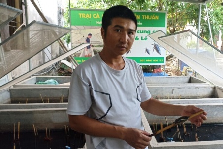 Nuôi con vật 'sống dưới nước, đẻ trên bờ', 9X thu tiền đều mỗi tháng