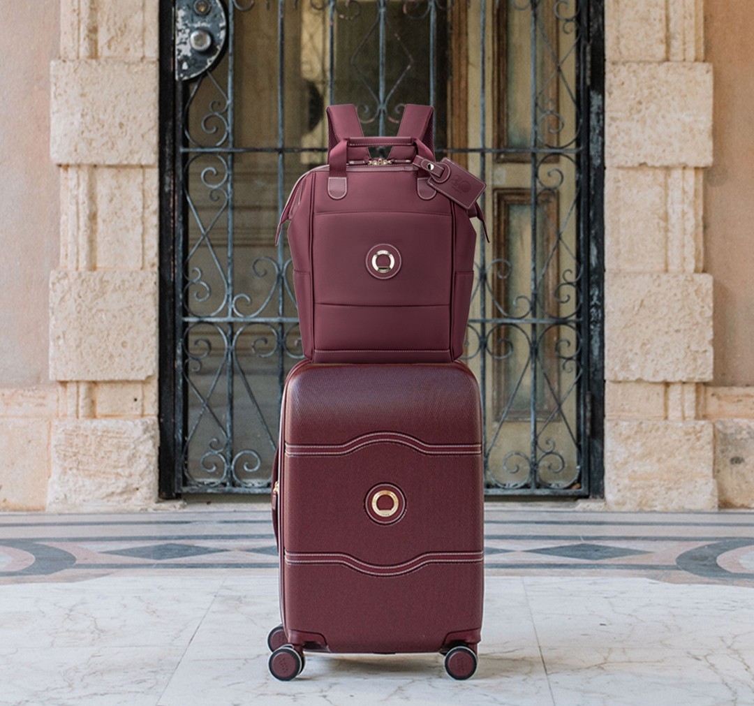 Bộ sưu tập vali, balo Chatelet Air 2.0 màu đỏ đô (Nguồn: Delsey Paris)