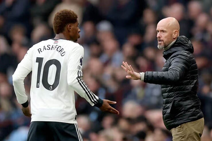 Rashford từng không được lòng Ten Hag và Amorim