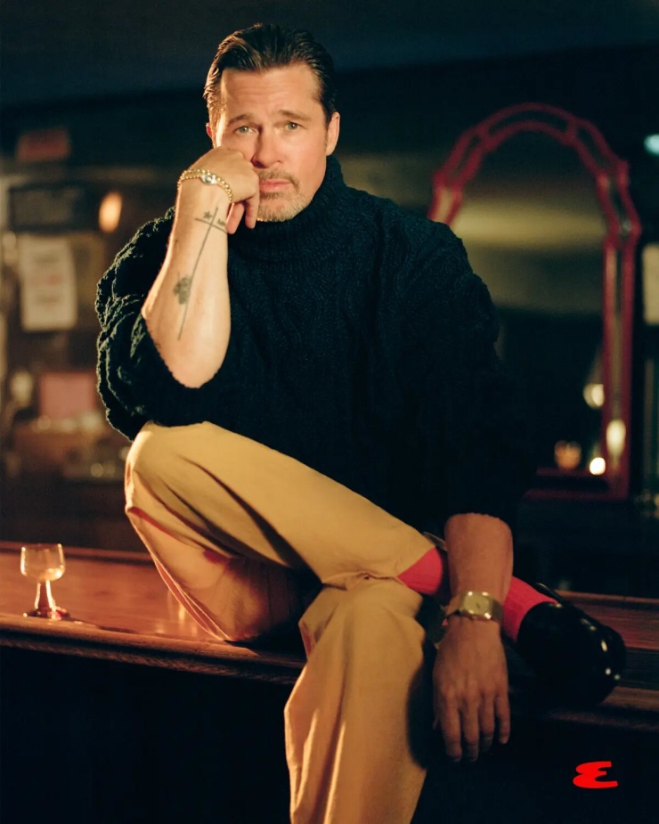 Brad Pitt trên tạp chí Esquire.