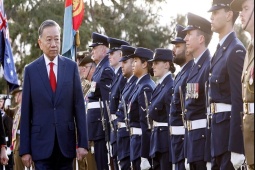 Australia bắn đại bác chào mừng Tổng Bí thư, Chủ tịch nước Tô Lâm