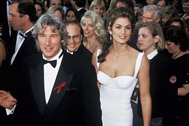 Cindy Crawford và Richard Gere thời còn bên nhau. Ảnh: Sipa