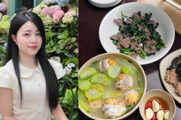 Mâm cơm dưới 50.000 đồng của nữ sinh ở trọ một mình