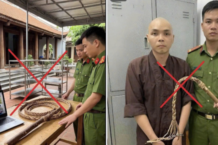 Công an Phú Thọ xử lý người đăng ảnh AI vụ 5 chú tiểu bị đánh ở chùa Bầu