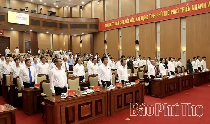 Khai mạc Kỳ họp thứ Tư, HĐND tỉnh Phú Thọ khóa XX - 1