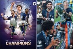 PSG giành Siêu cúp châu Âu: 10 danh hiệu/2 mùa, xứng danh "Vua săn cúp"