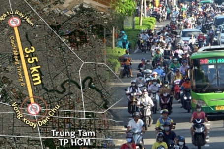 Lộ trình thay thế khi đường Cách Mạng Tháng Tám cấm ôtô một chiều