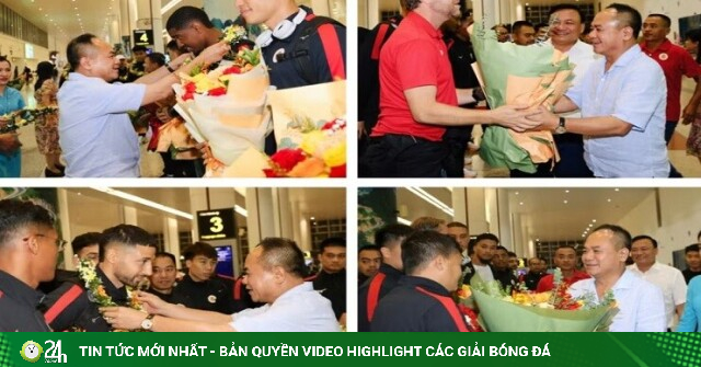 Trở về với vé C1 châu Á, Công an Hà Nội FC được chào đón nồng nhiệt