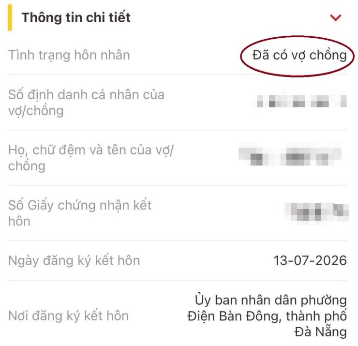 Sau khi hồ sơ đăng ký kết hôn trực tuyến được giải quyết, cô gái đề nghị hủy kết quả. Ảnh chụp màn hình