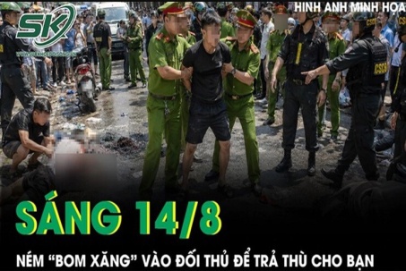 Sáng 14/8: Thanh niên ném 'bom xăng' vào đối thủ để trả thù cho bạn sau trận đá gà