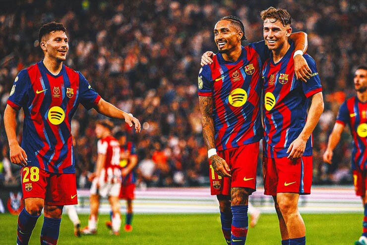 Barcelona tỏ ra trội hơn Athletic Bilbao về mọi mặt