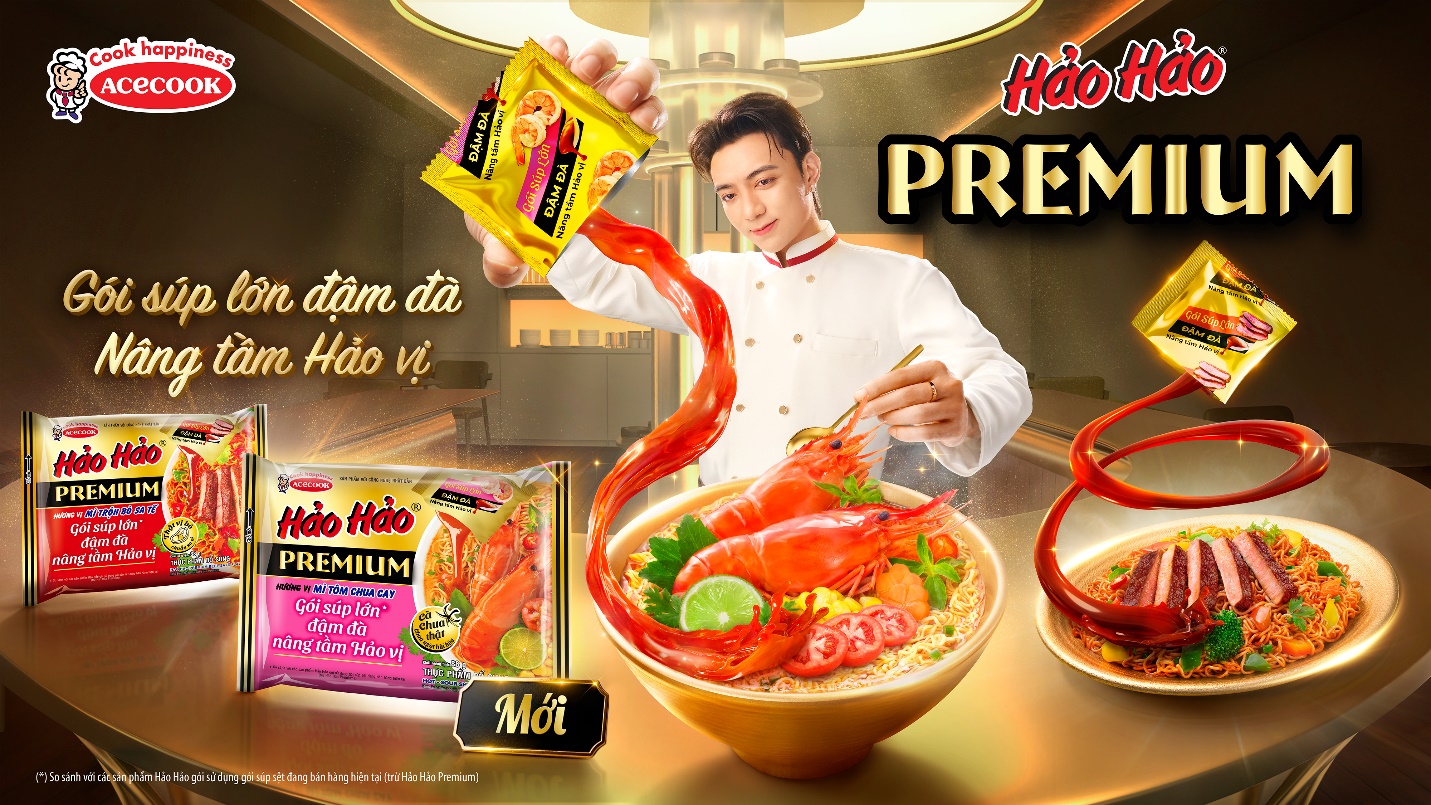 Hảo Hảo Premium ra đời mang đến cho người tiêu dùng những trải nghiệm mới và các cấp hơn về hương vị