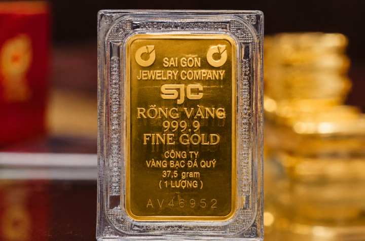 Vàng miếng 9999. (Ảnh minh họa: AI)