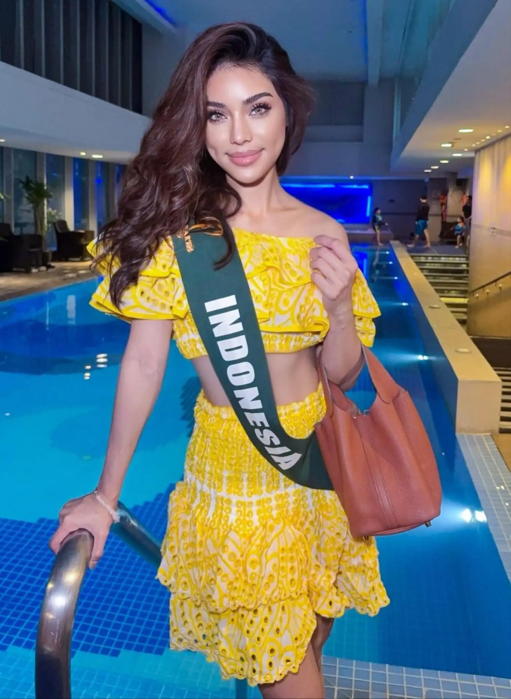Putri Andriani Juficha khi tham gia Miss Earth 2025 (Hoa hậu Trái đất 2025). Ảnh: Instagram