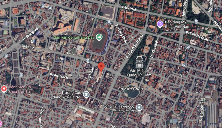 Vị trí 11A Cát Linh. Ảnh: Google Maps